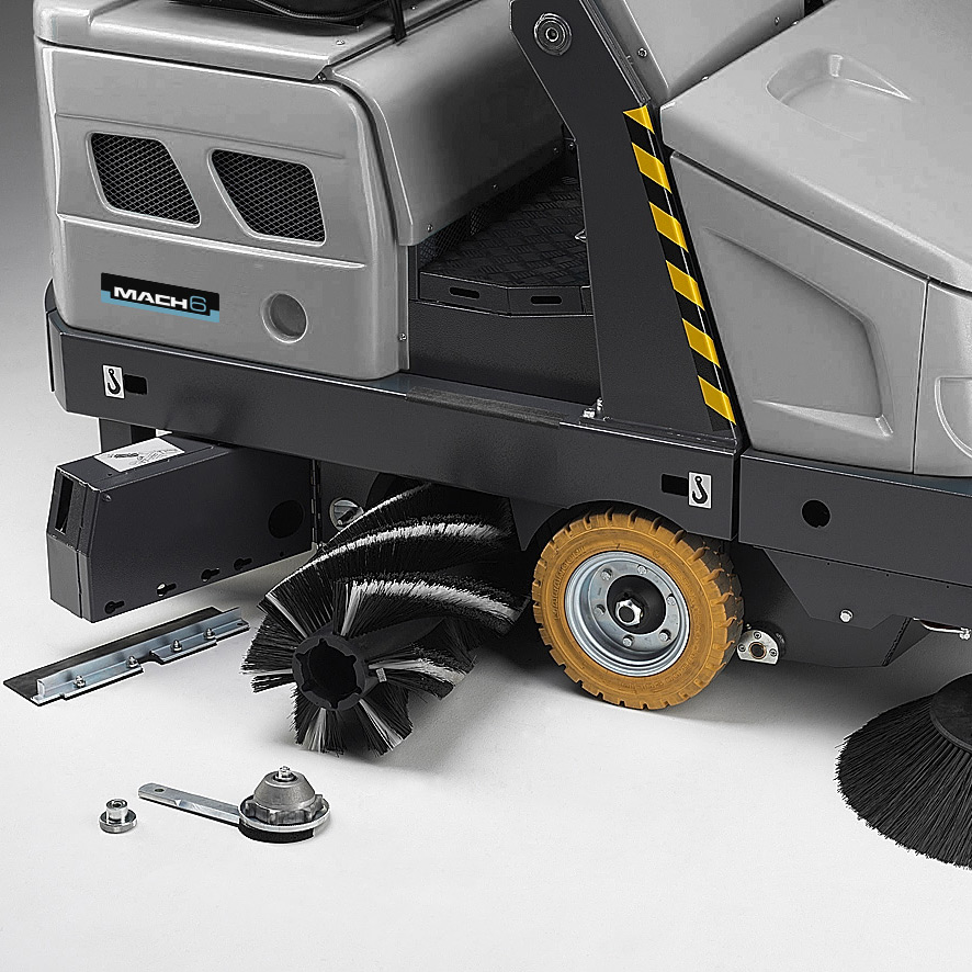 MACH 6 RIDE-ON SWEEPER QUICK AND EASY MAINTENANCE