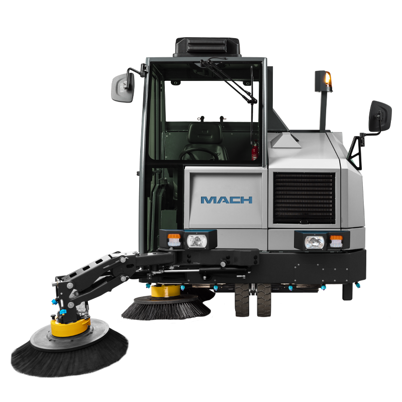 EXTENDIBLE FRONT BRUSH | MACH 8 Industrial Sweeper