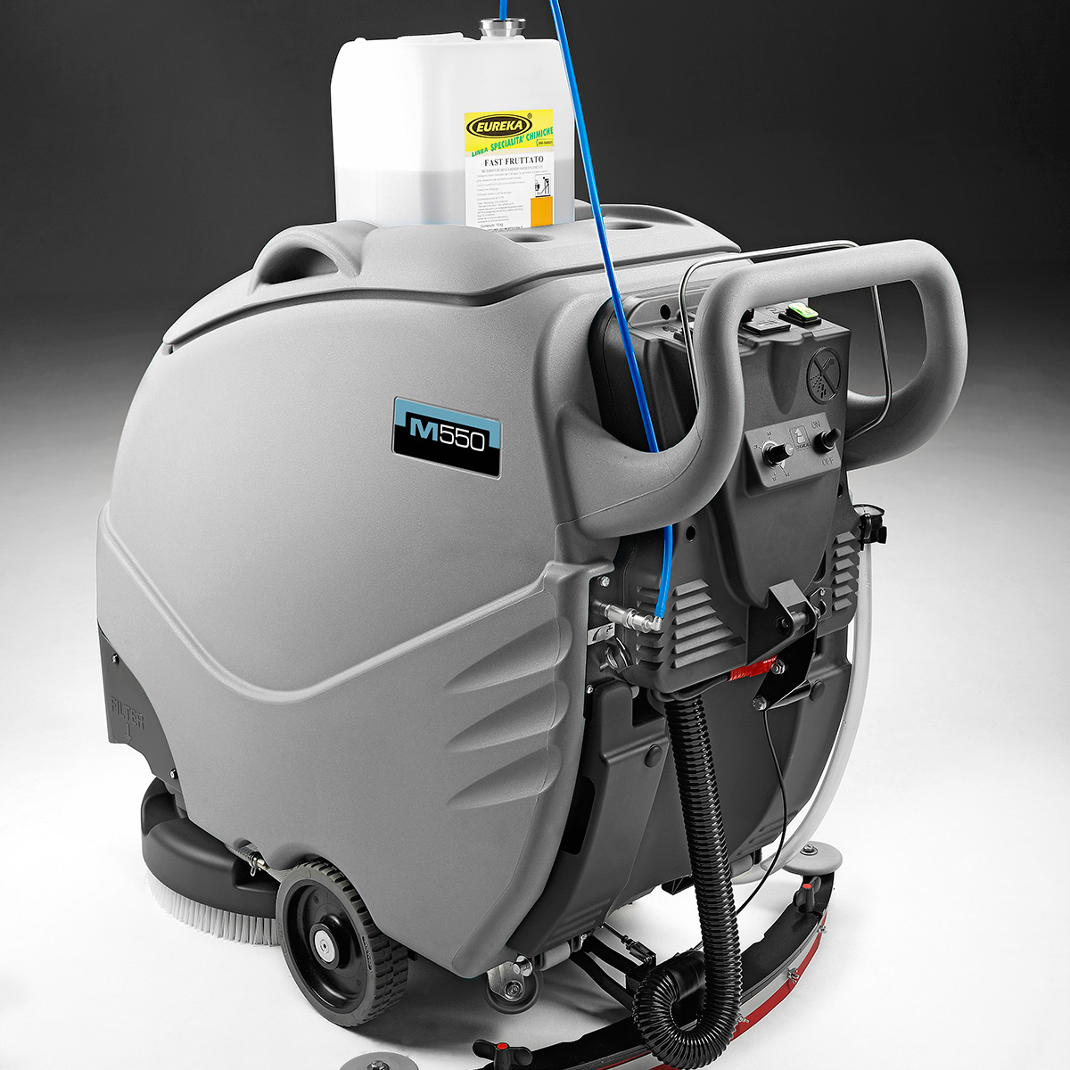 MACH M550 WALK BEHIND SCRUBBER WITH DOSE-MATIC SYSTEM