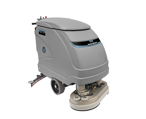 MACH M710 SCRUBBER WITH DUAL BRUSHES MACH M710 WALK BEHIND SCRUBBER TWIN BRUSHES
