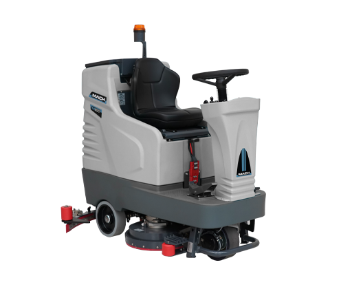 M750 MACH RIDE ON SCRUBBER REDUCE CLEANING AND LABOR COSTS